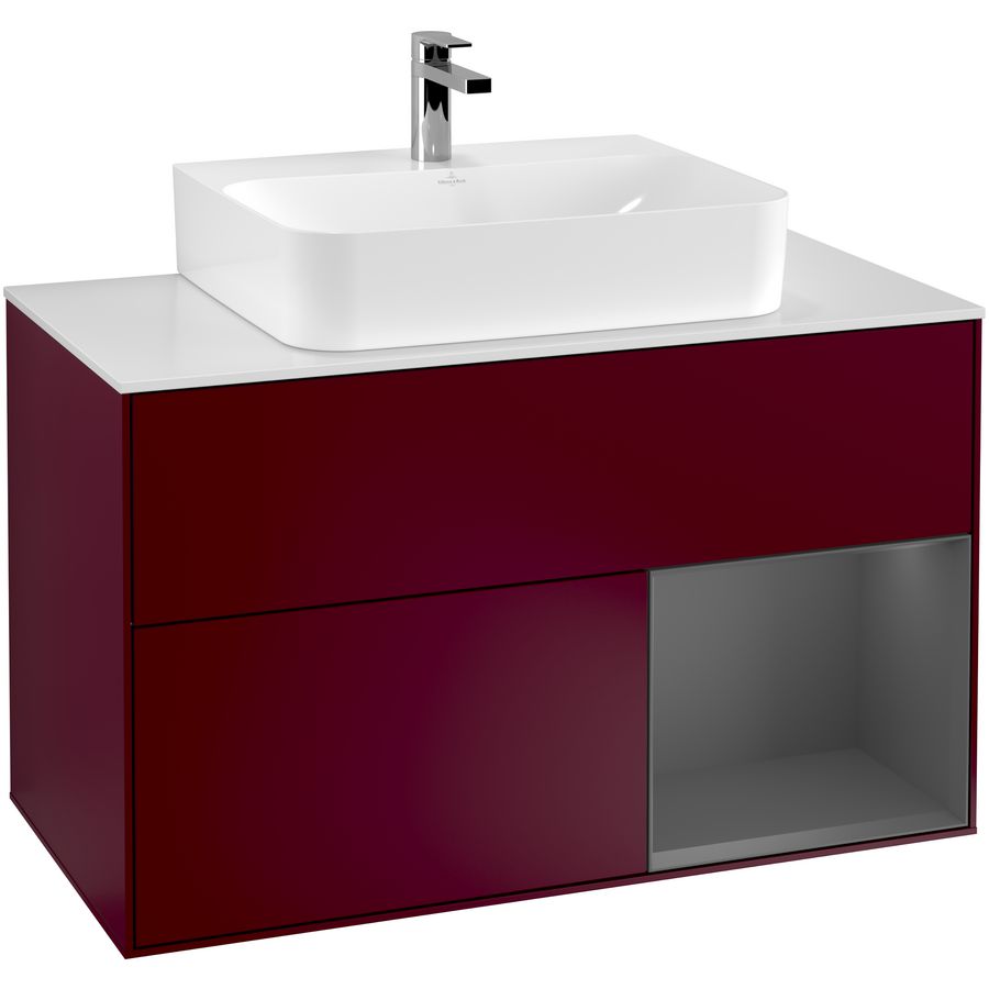 Wastafelonderkast Finion 1000x603x501mm Peony Matt Lacquer F121GKHB
