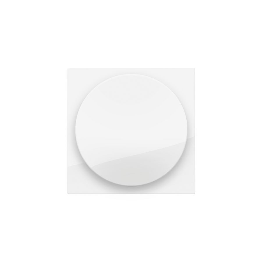 Afwerkingsset draaiknopdimmer/extensie incl.draaiknop br.whi