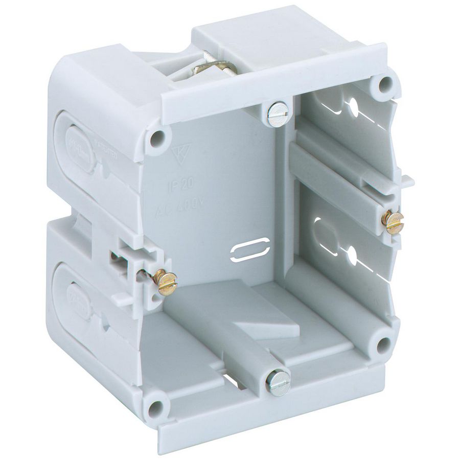 Kanaalinbouwdoos grijs isolatiespanning 400V AC VDE 36110701