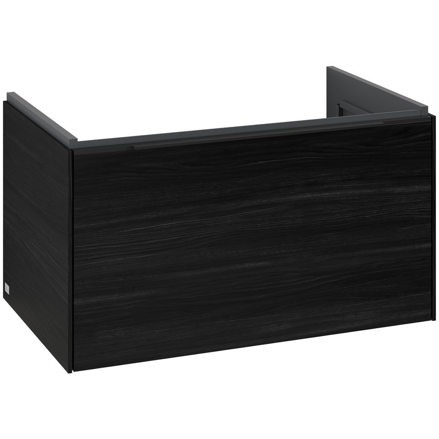 Wastafelonderkastkast SUBWAY 3.0 772x429x478mm Black Oak C573L1AB greep Volcano Black