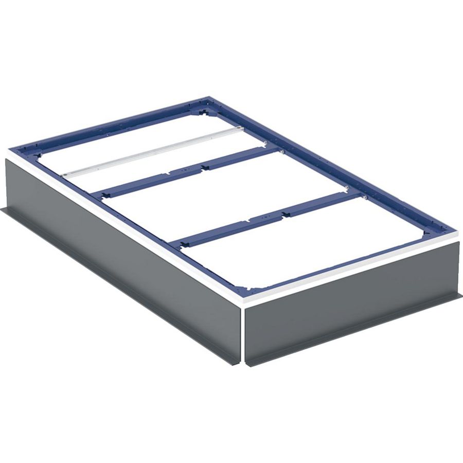 Installatieframes voor douchevloer 150–180cm voor tien steunpoten: 150x90cm