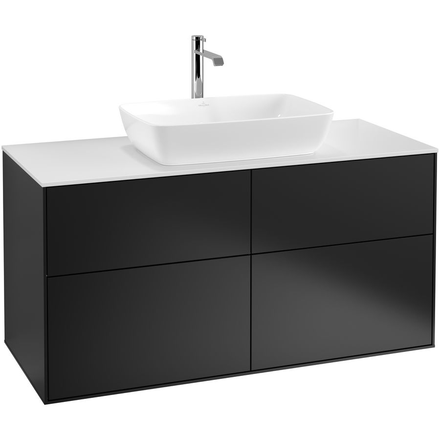 Wastafelonderkast Finion 1200x603x501mm Black Matt Lacquer G79100PD