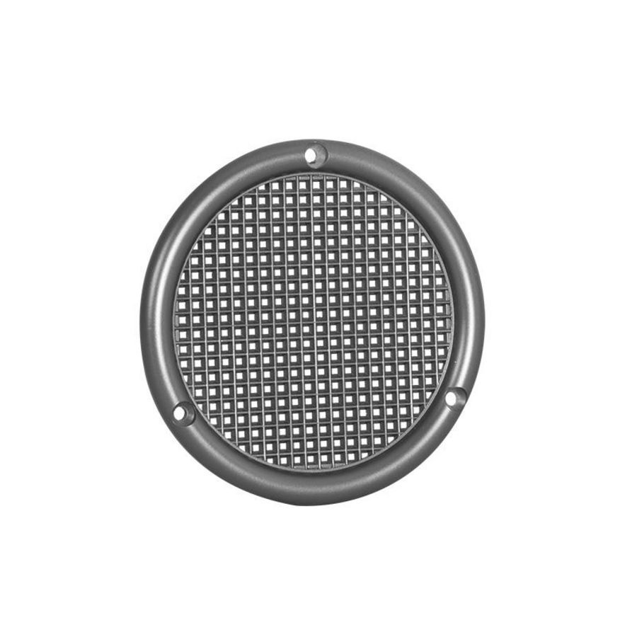 Ventilatierooster kunststof Ø56mm vlak RVS