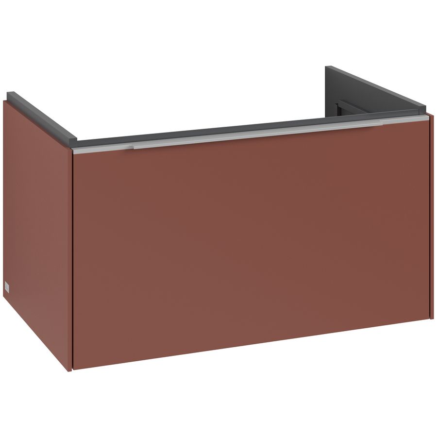 Wastafelonderkastkast SUBWAY 3.0 772x429x478mm Wine Red C573L0AH greep alu. glans