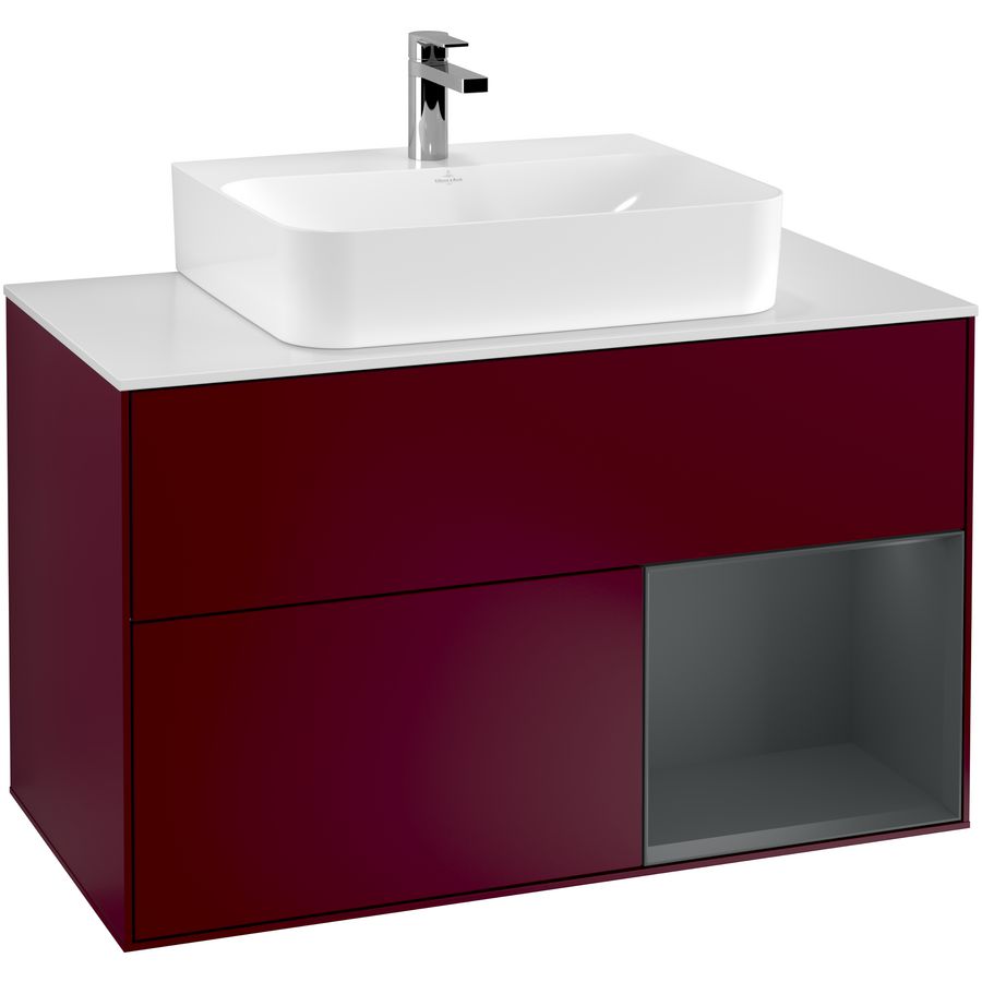 Wastafelonderkast Finion 1000x603x501mm Peony Matt Lacquer F121HGHB