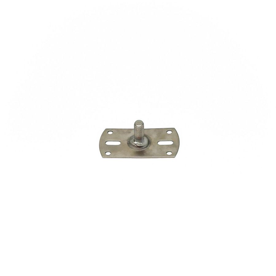 Montageplaat M10 30mm tbv scharnierpijpbeugel RVS VVE=25