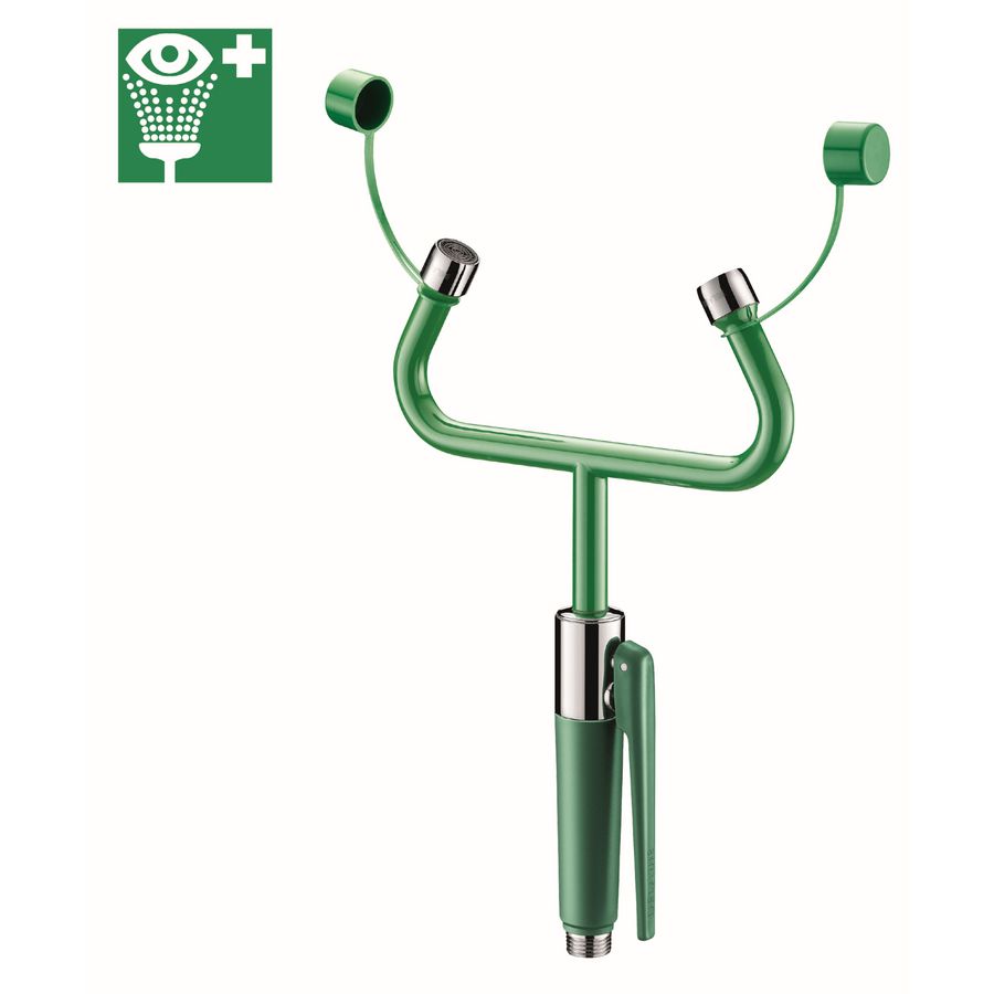 Oogdouche muurmodel met 2 sproeiers + signalisatieplaat