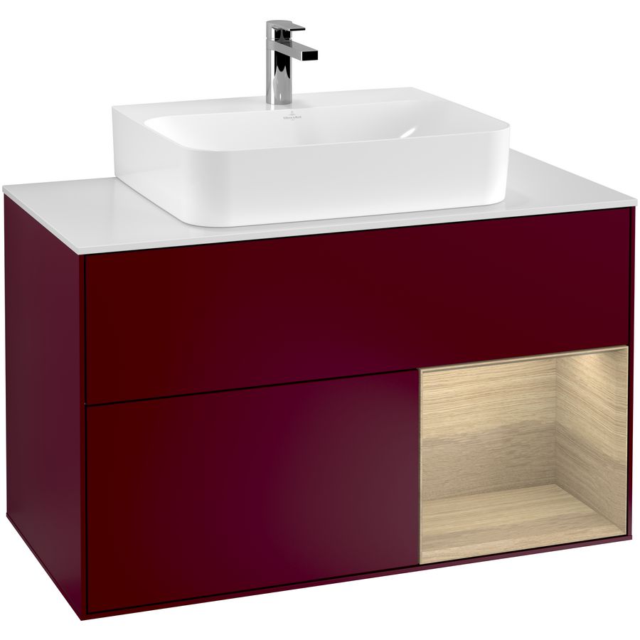Wastafelonderkast Finion 1000x603x501mm Peony Matt Lacquer F121PCHB