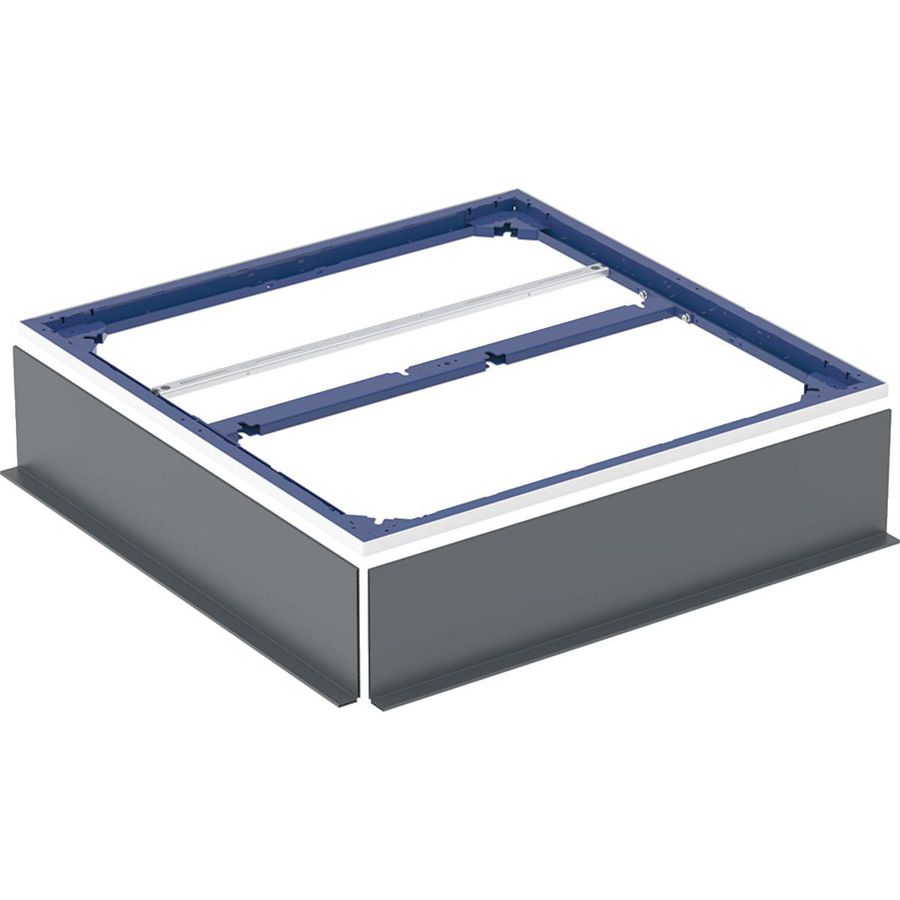 Installatieframe voor douchevloer tot 100cm voor vijf steunpoten: 90x90cm