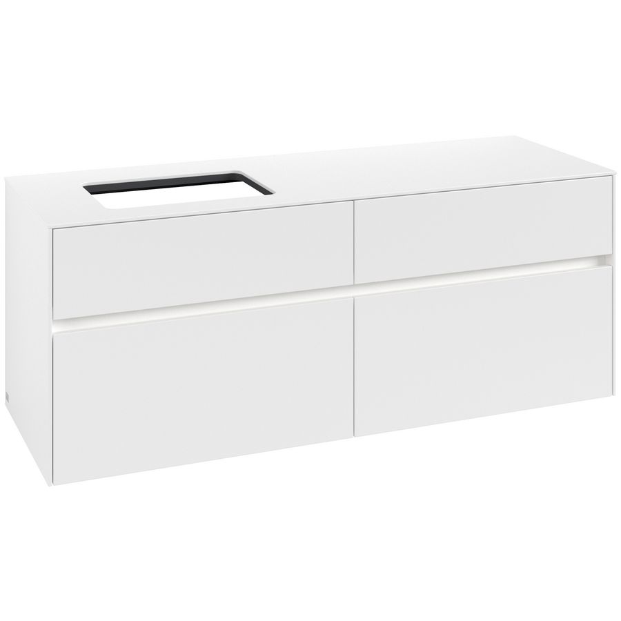 Wastafelonderkast Collaro 1400x548x500mm Wh.Matt C117B0MS