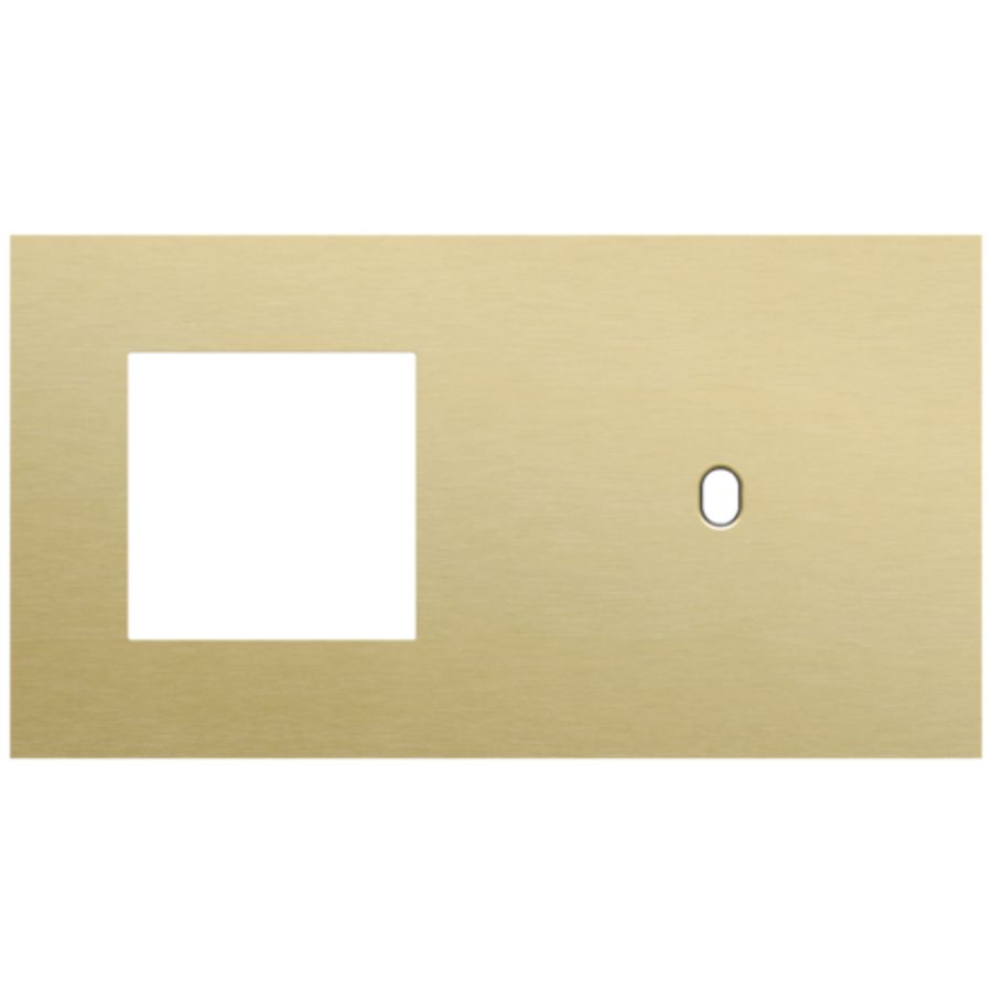 Afdekplaat 2-voud horiz. 71mm centerafst. 227-57806