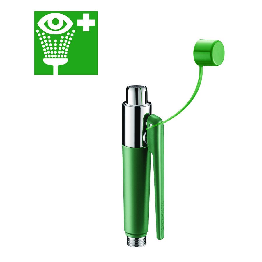 Oogdouche muurmodel met 1 sproeier + signalisatieplaat