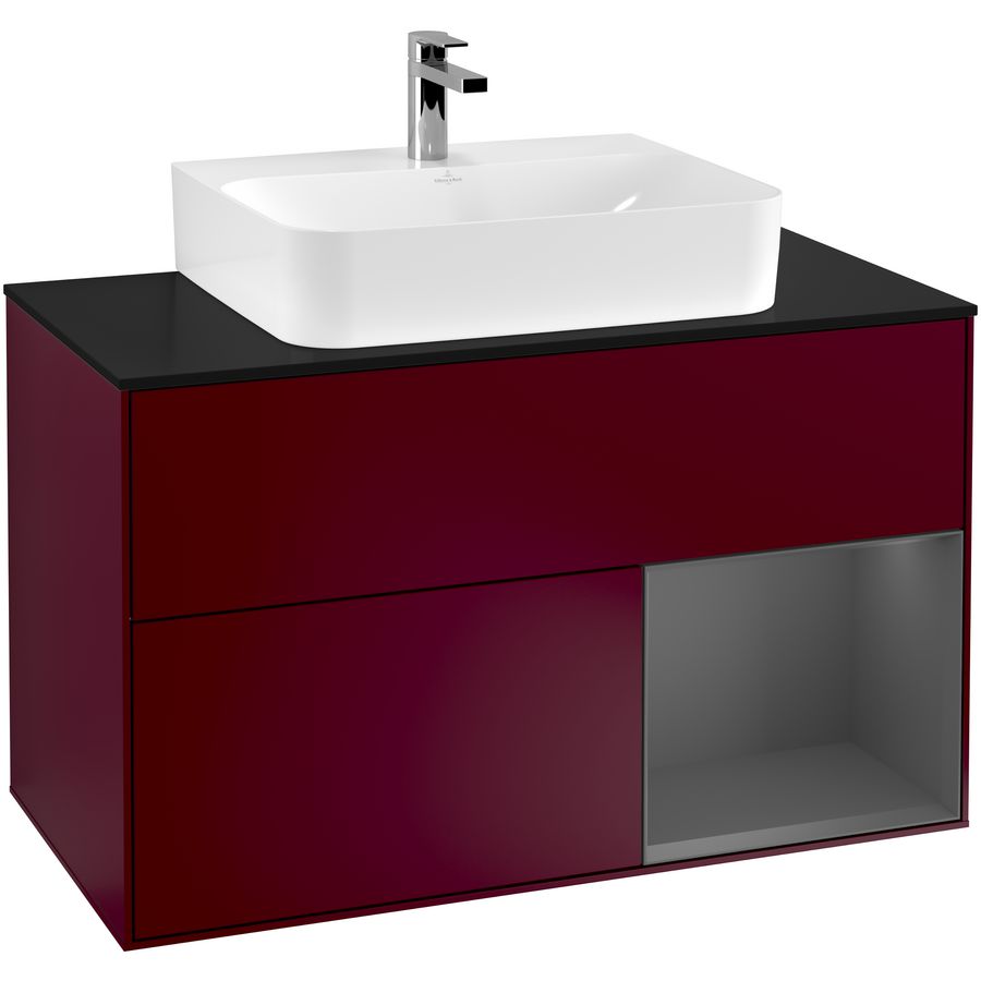 Wastafelonderkast Finion 1000x603x501mm Peony Matt Lacquer F122GKHB