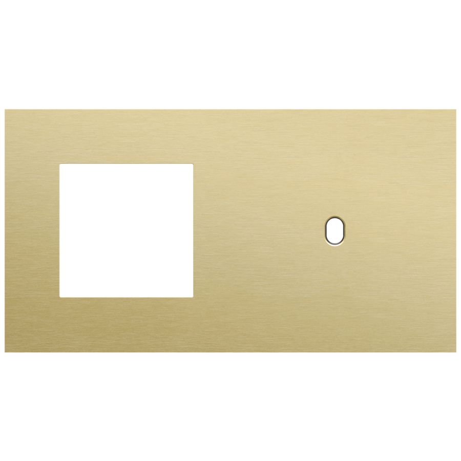 Afdekplaat 2-voud horiz. 71mm centerafst. 227-57806