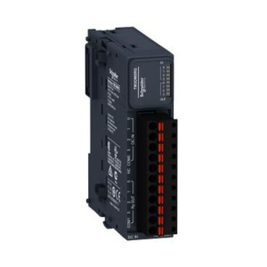 Discrete I/O-module 8 I/O relais veerklemmen Modicon TM3
