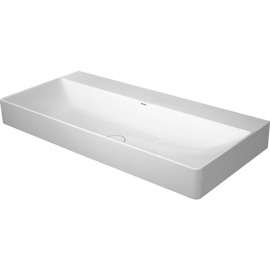 DURASQUARE #235310 wastafel 1000mm wit zonder kraangat