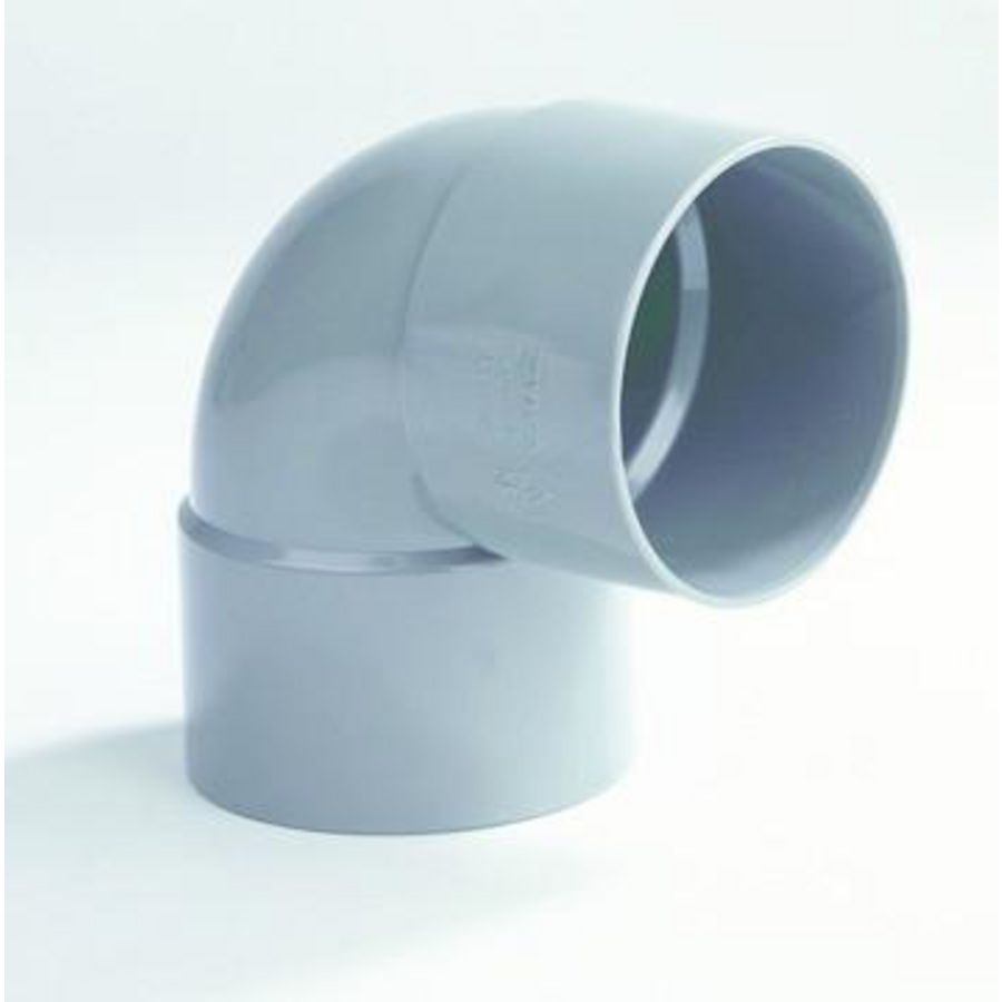 PVC L-Knie Kort 90gr. GR 90 M/M