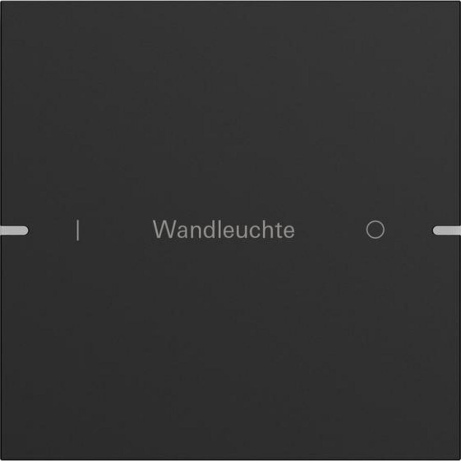 Wippenset 1-voudig indiv. tastsens.4.95 alum.zwart m(gel.)