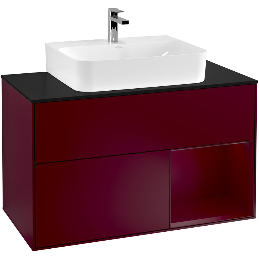 Wastafelonderkast Finion 1000x603x501mm Peony Matt Lacquer F122HBHB