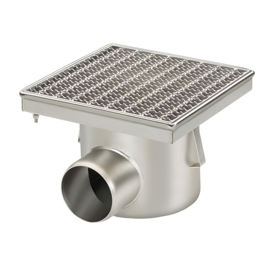 Industrieput 300x300mm ZU. maasrooster RVS304