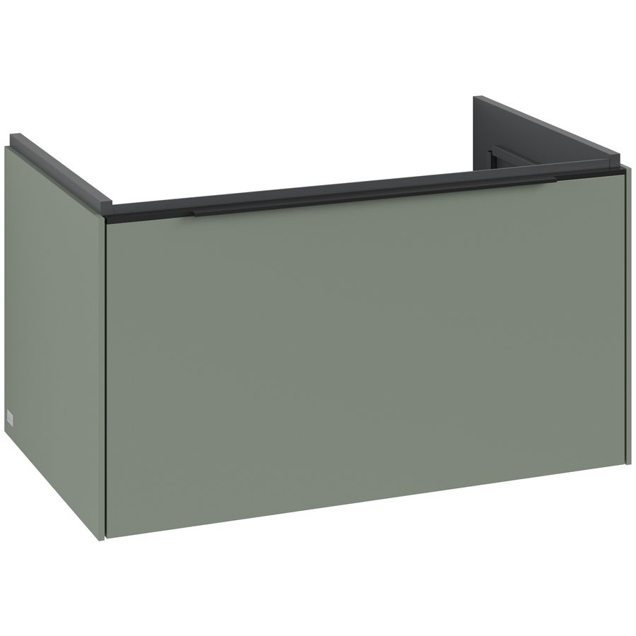 Wastafelonderkastkast SUBWAY 3.0 772x429x478mm Soft Green C57301AF greep Volcano Black