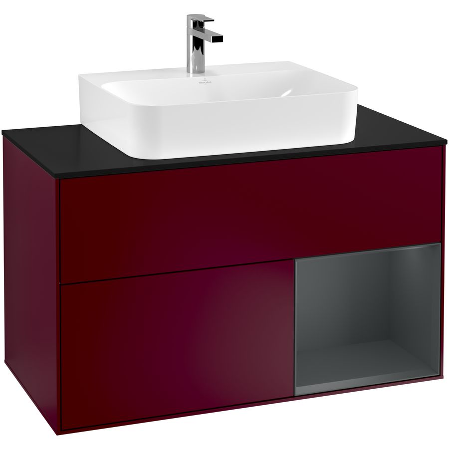 Wastafelonderkast Finion 1000x603x501mm Peony Matt Lacquer F122HGHB