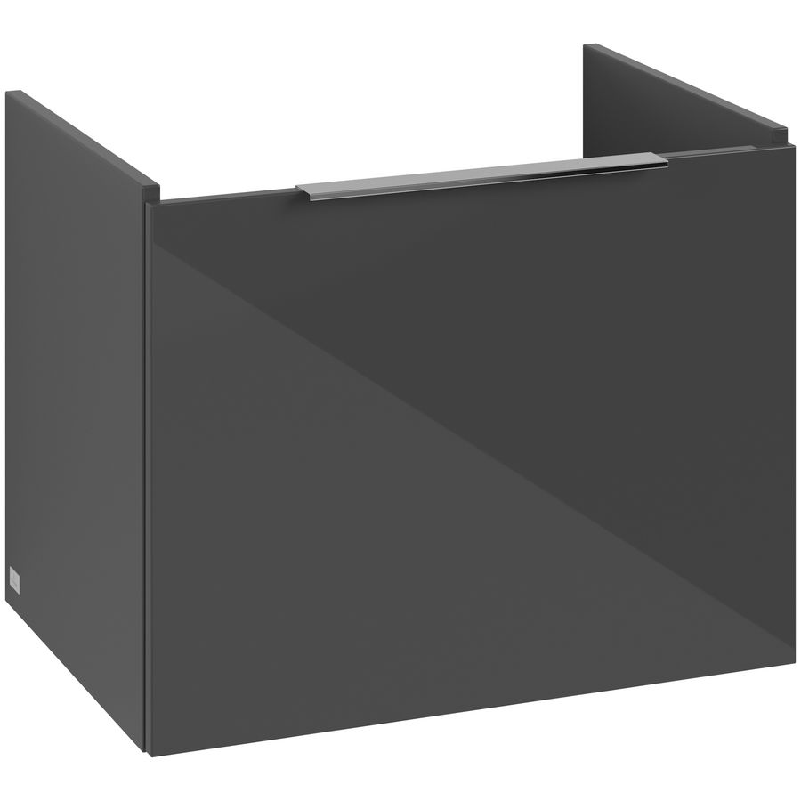 Wastafelonderkastkast ARCHITECTURA 600x470x420mm Grey greep alu. glans