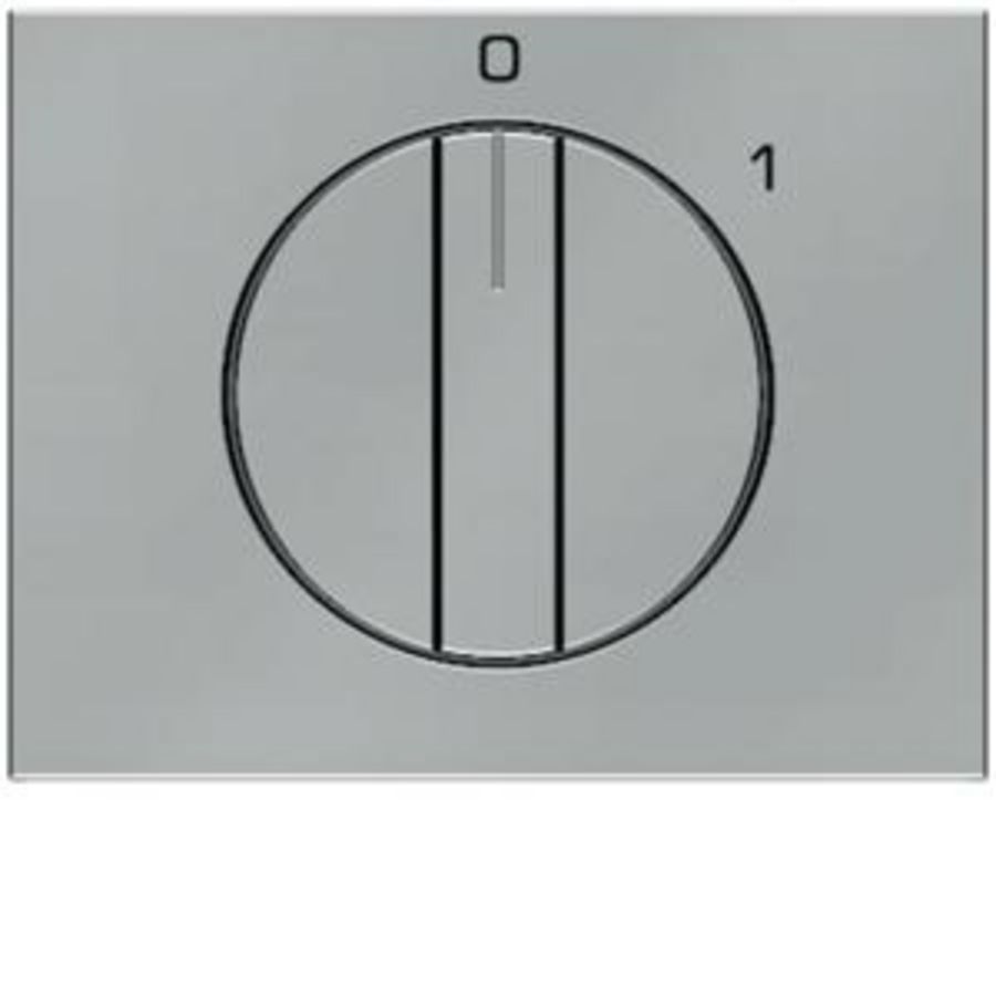 Afdek. v draaischakelaar berker K.1/K.5 edelstaal