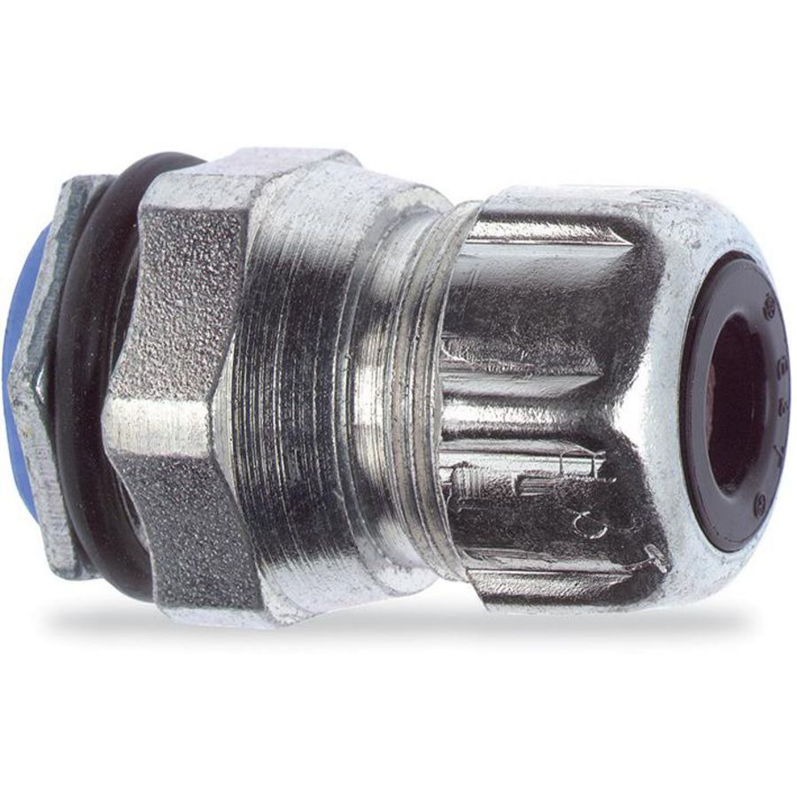 Rechte metalen wartel kabeldoorvoer 3,2-6,4mm NPT 1/2" 2631 VVE=25