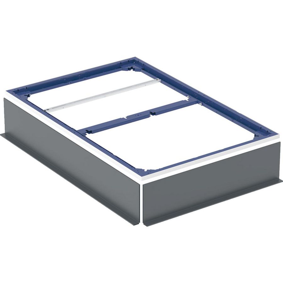Installatieframe voor douchevloer 110–140cm voor zeven steunpoten: 120x80cm