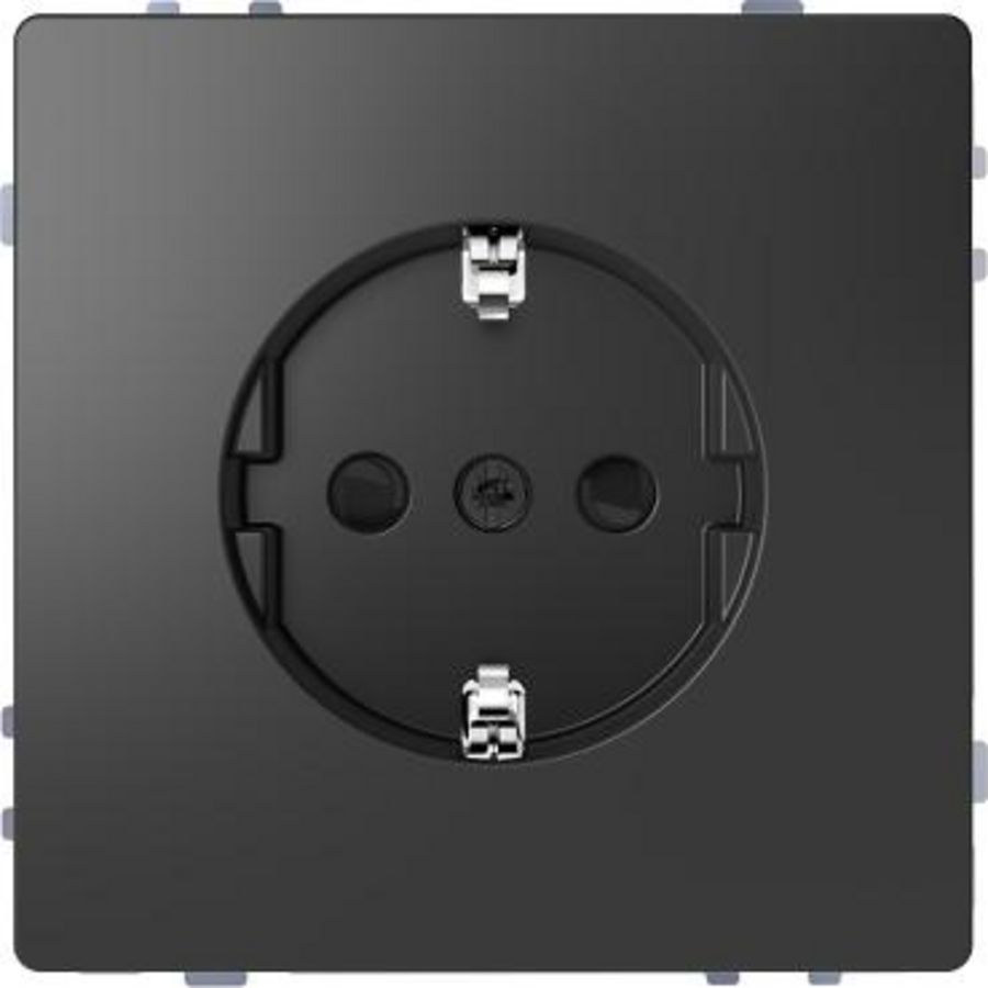 Wandcontactdoos Kinderbeveiliging 4mm² Antraciet SysD
