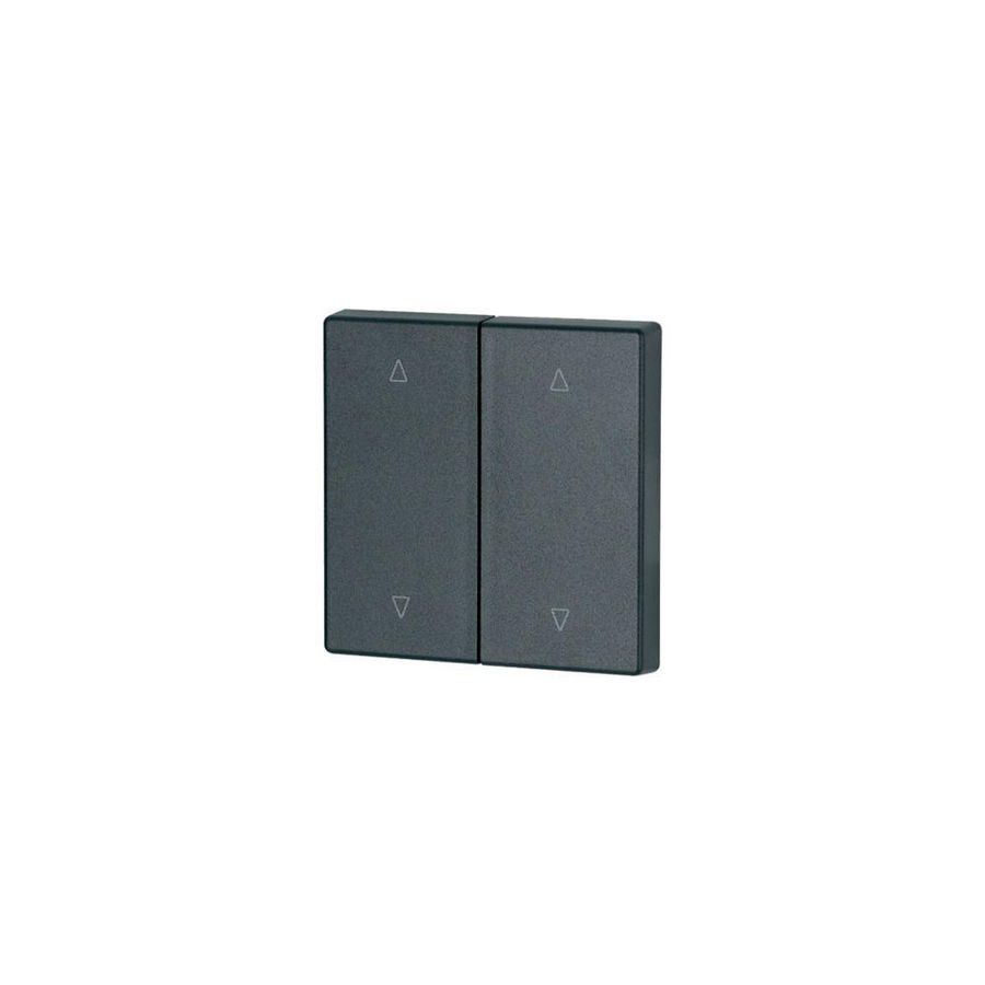 Schakelwip 2V zonder LED zonwering zwart mat