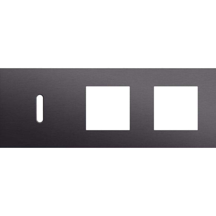 Afdekplaat 3-voud horiz. 71mm centerafst. 224-56705