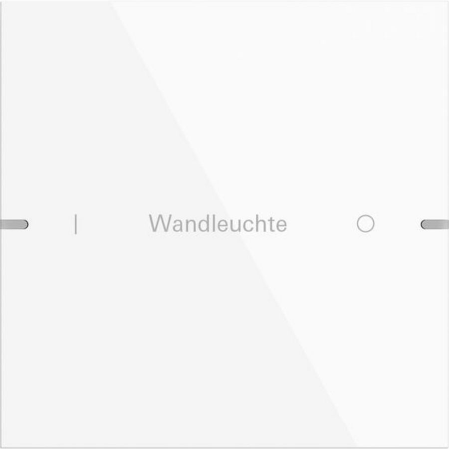 Wippenset 1-voudig indiv. tastsens.4.95 alum.zuiver wit(gel.)