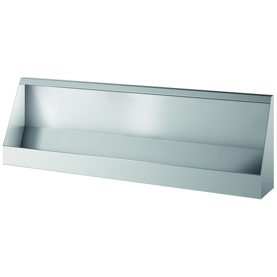 Urinoirgoot wandmodel L.2400 boventoevoer RVS 304 mat gepol.