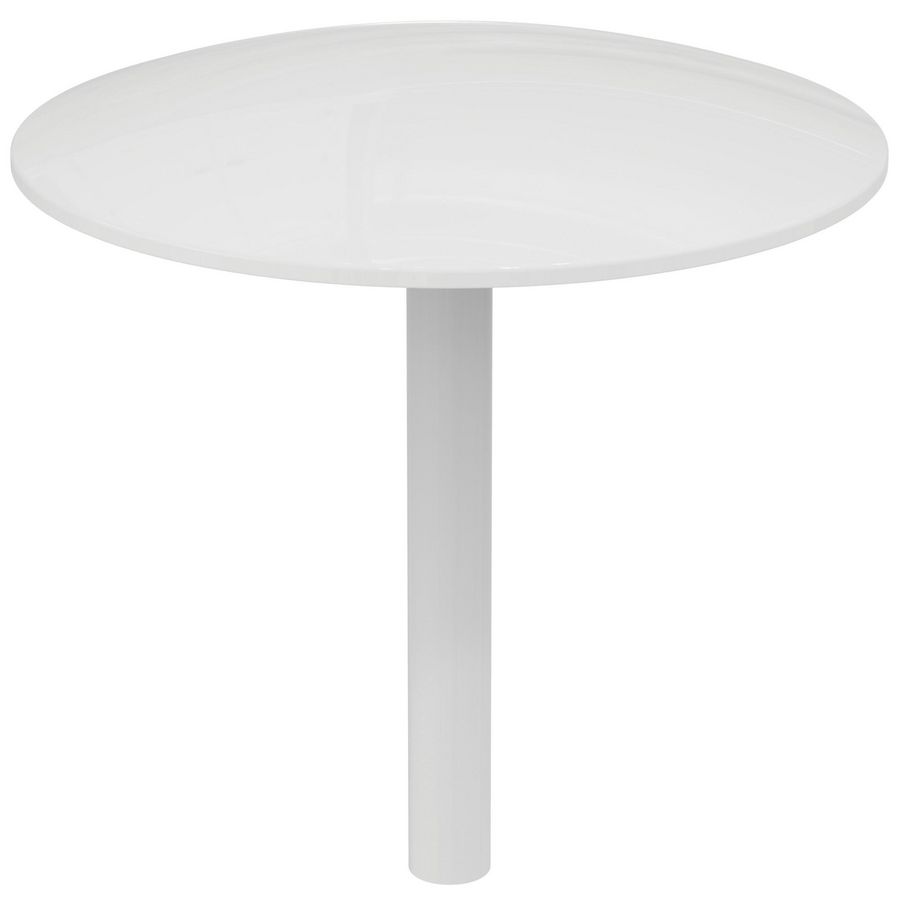 Round afvoerafdekking bad glanzend wit