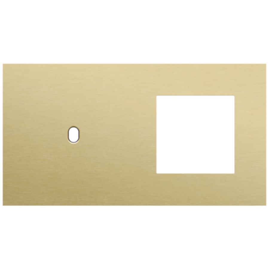 Afdekplaat 2-voud horiz. 71mm centerafst. 227-57805