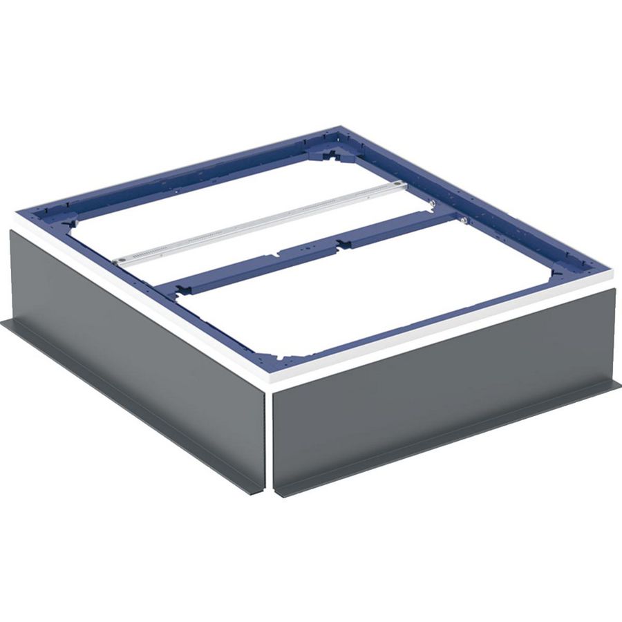 Installatieframe voor douchevloer tot 100cm voor vijf steunpoten: 90x80cm