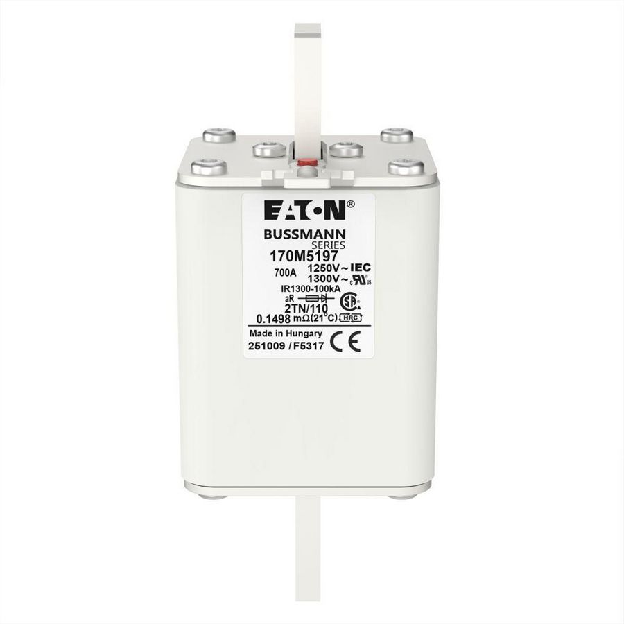 Zekering hoge snelheid 700A AC 1250V 100kA 2 61x75x1 VVE=3