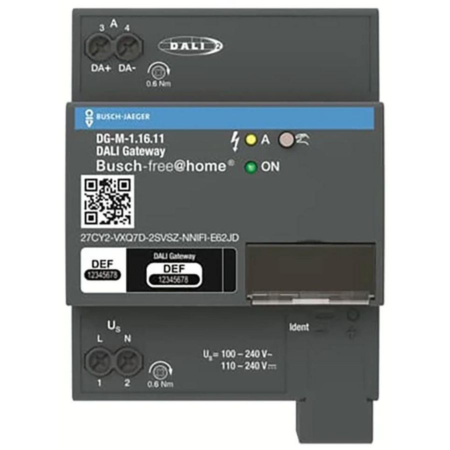 Free@Home DALI-gateway DINrail dimmen v verlichting (DG-M-1.16.11)