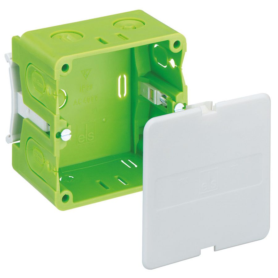 Kanaalinbouwdoos groen isolatiespanning 400V AC VDE 8459