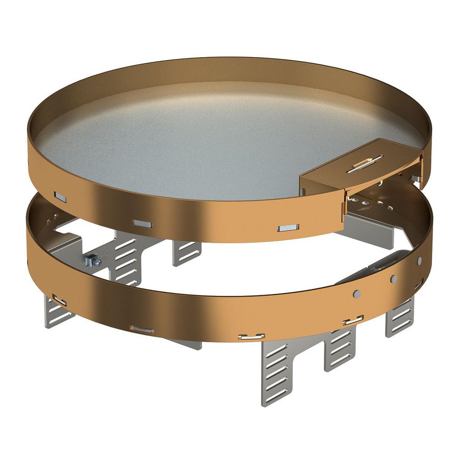 Ronde cassette met snoeruitgang Ø305mm Messing 7409304