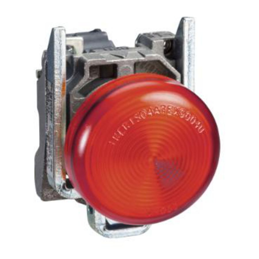 Signaallamp Rond BA9S Ø22mm 250V IP65 Rood