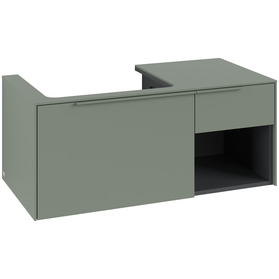 Wastafelonderkastkast SUBWAY 3.0 1001x422,5x516mm Soft Green C572L2AF greep monochroom