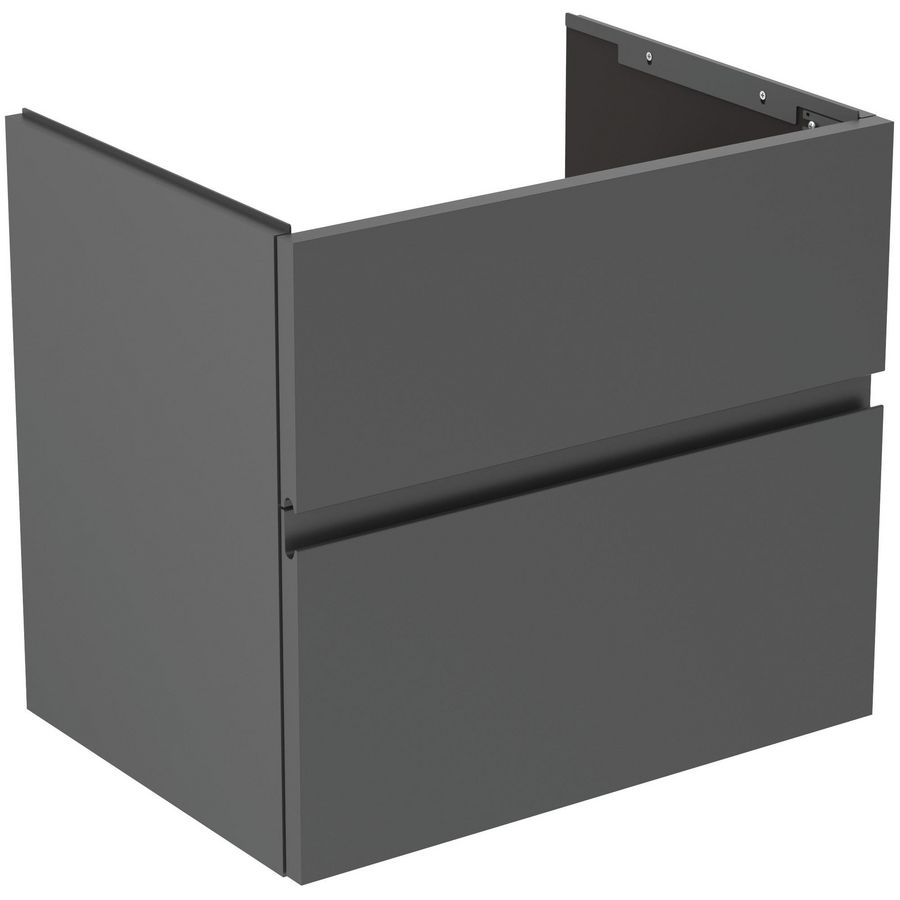 Wastafelmeubel 600x440x545mm matt anthracite 2 laden Finesse