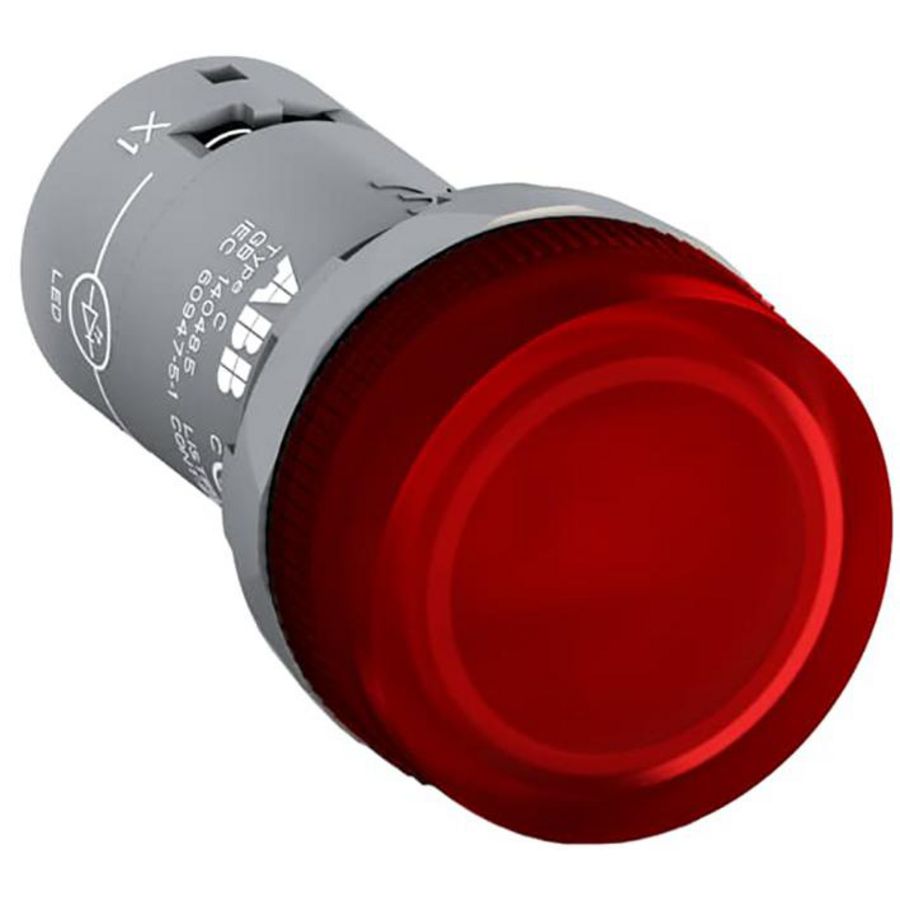 Armatuur rood compleet excl. lamp max. 240v, 3w