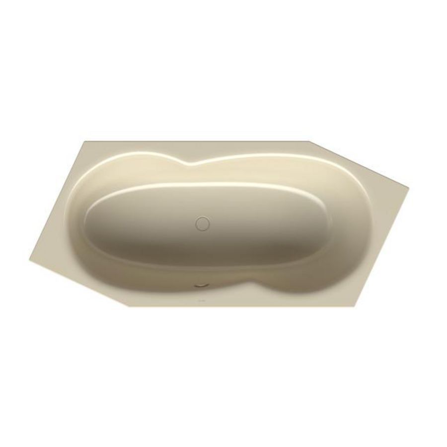 Bad BetteMetric 2060x900mm voeteind links ovlp voor Cream