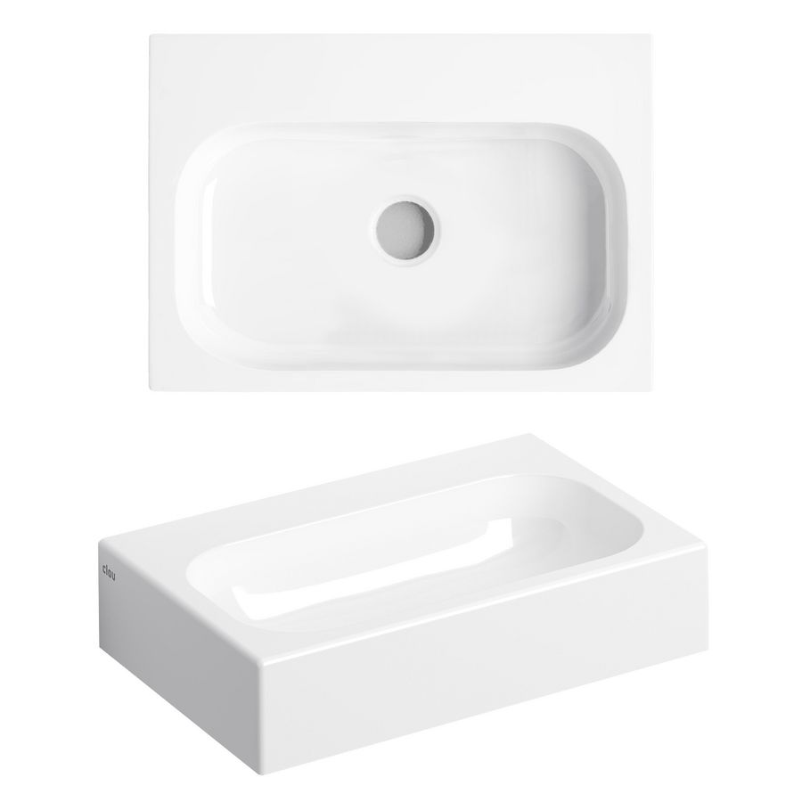 Mini Match Me fontein 450x320mm wit met voorbewerkt kraangat incl bev