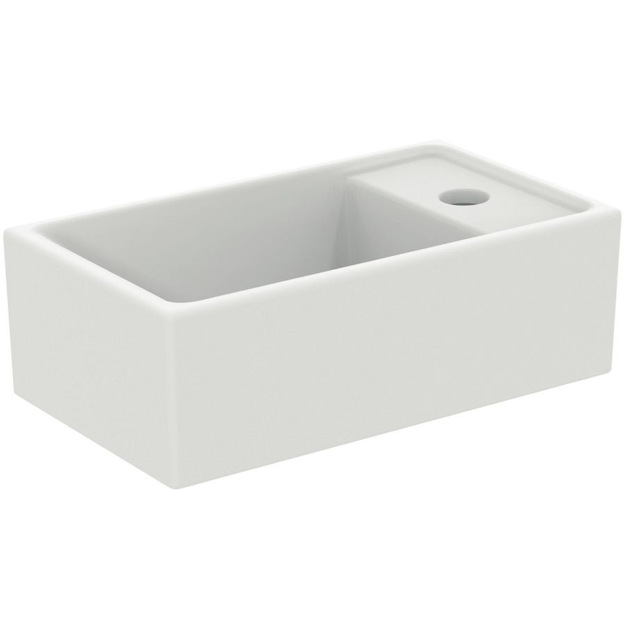 fontein 37x21cm m krngt. rechts z. overloop slk white E2112V