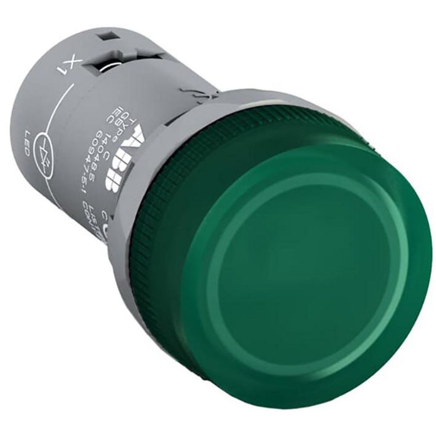 Armatuur groen compleet excl. lamp max. 240v, 3w
